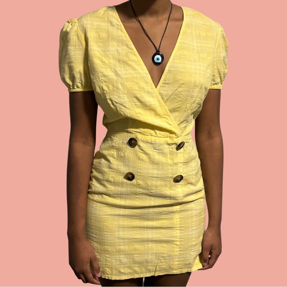 THE FIFTH LABEL Hummingbird Check DRESS - Picture 6 of 7